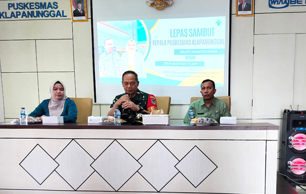 Menghadiri Undangan Pisah Sambut Kepala Puskesmas Klapanunggal - Bogor.